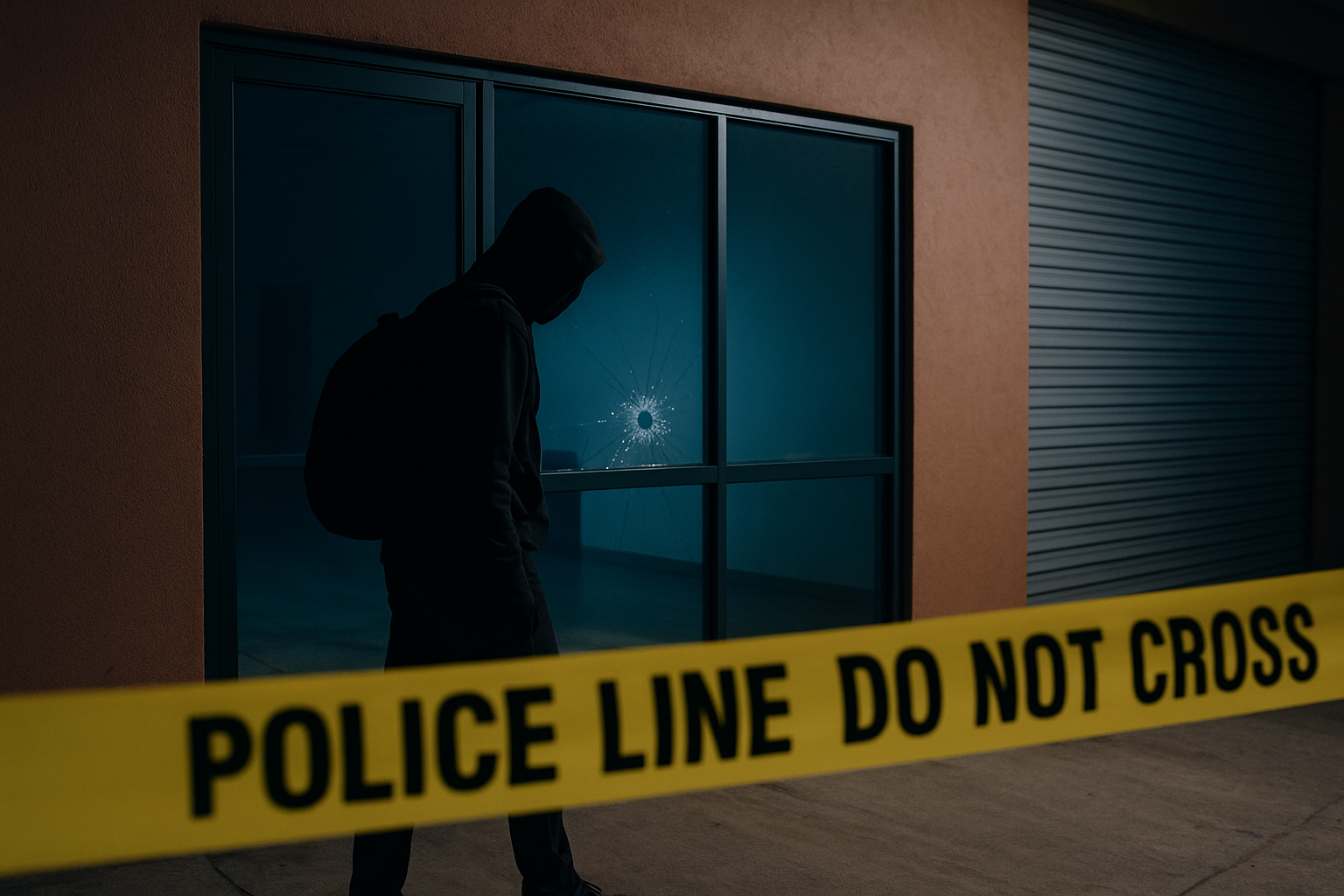 ilustrasi penembakan pada kantor pengiriman barang di tangerang