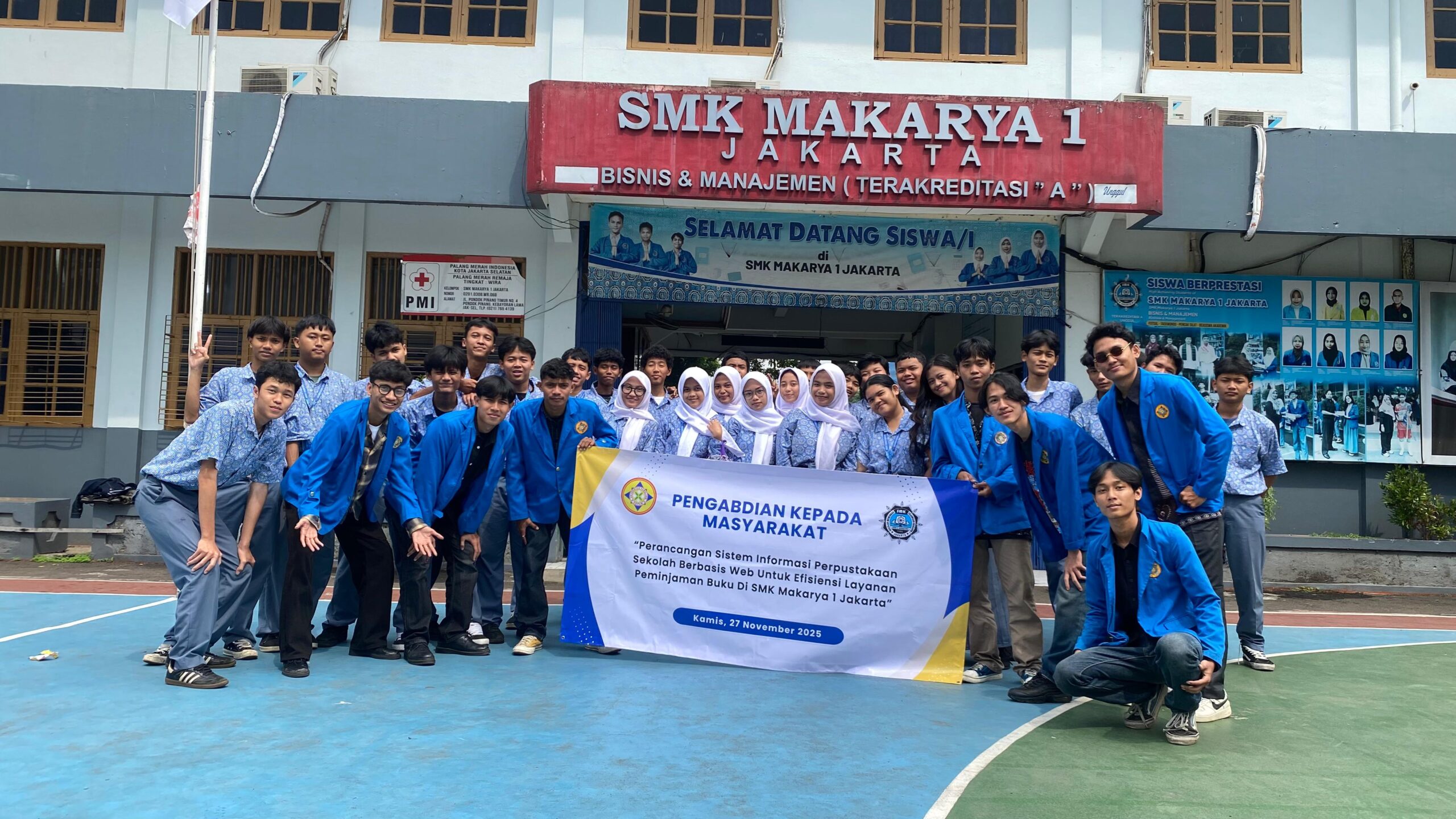 Mahasiswa TI UNPAM Kembangkan Sistem Informasi Perpustakaan Berbasis Web di SMK Makarya 1 Jakarta
