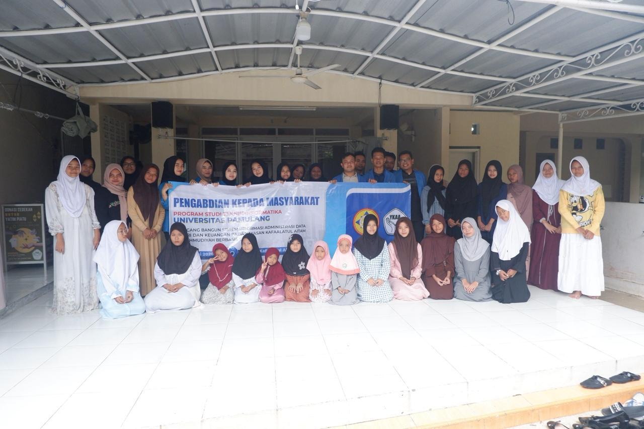 mahasiswa unpam beri pelajaran administrasi pada yayasan
